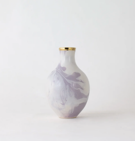 VASE ATHENS GEODE LAVENDER