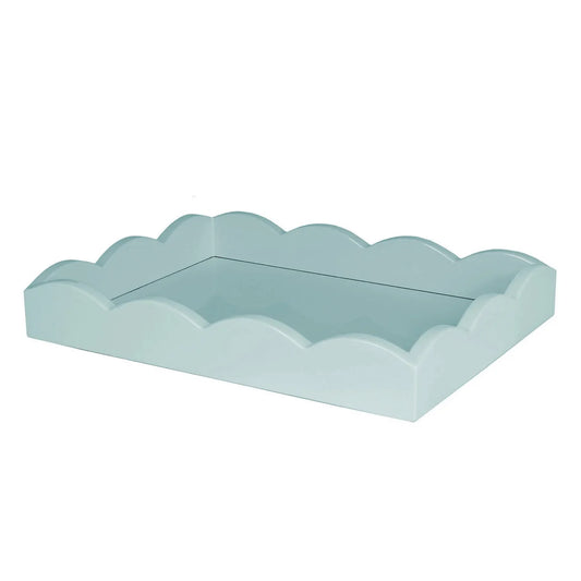 SCALLOPED LACQUERED TRAY 11X8