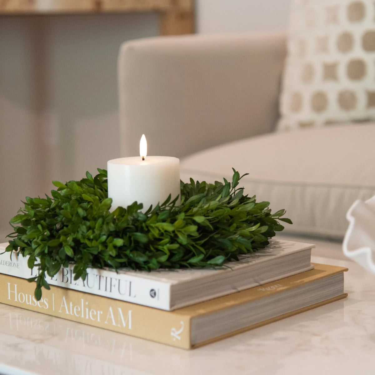 MINI BOXWOOD WREATH