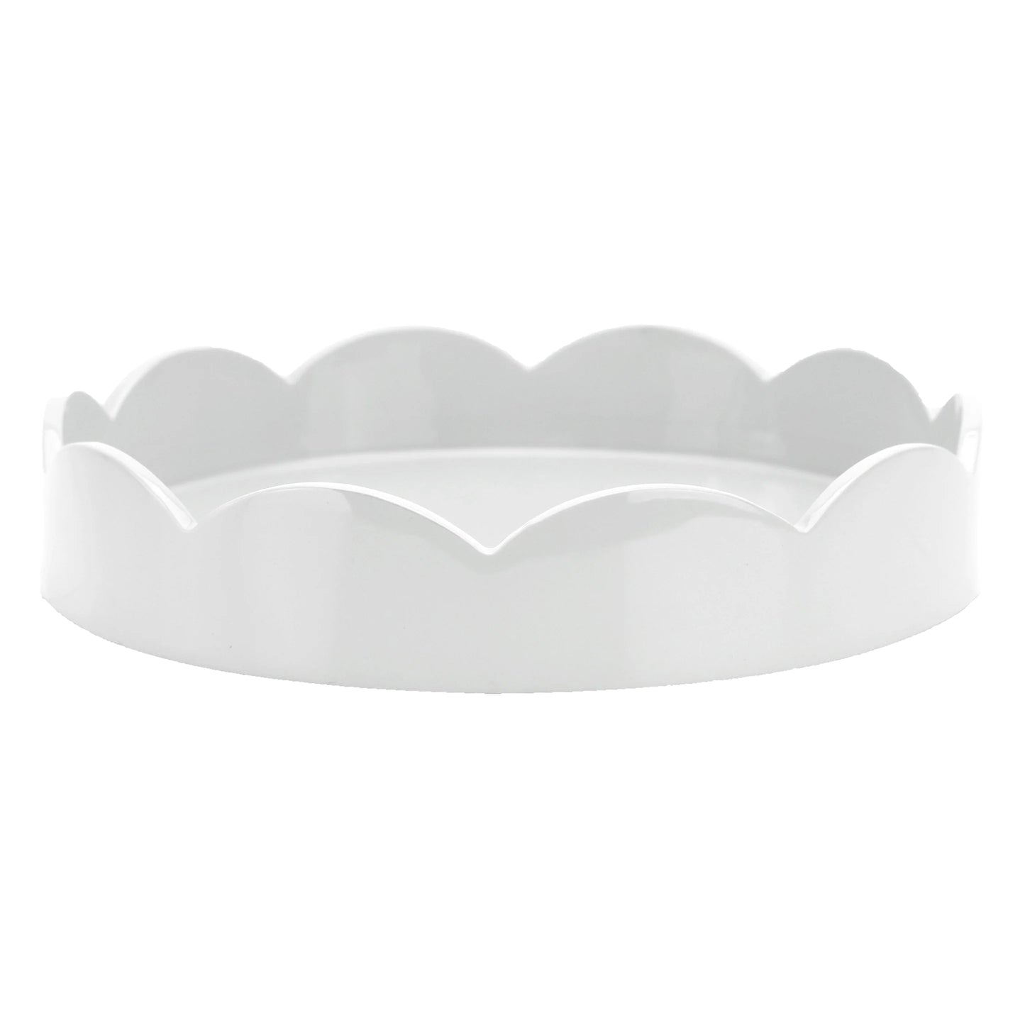SCALLOPED ROUND TRAY SMALL