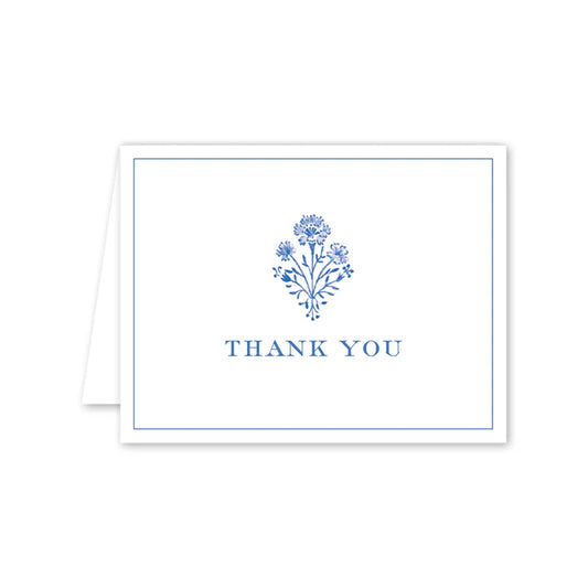 CHINOISERIE BLOCKPRINT THANK YOU CARD