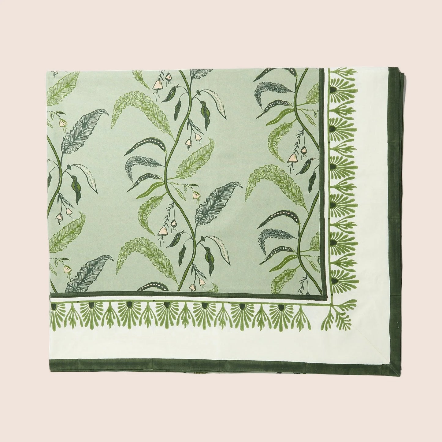 TUILERIES TABLECLOTH- EVERGREEN 72" X 127"