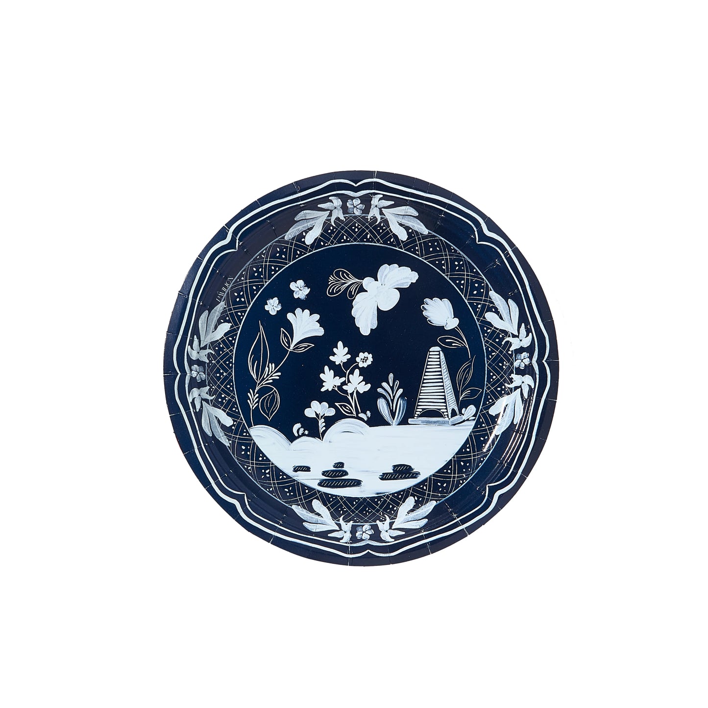 NAVY AND SKY BEACHSIDE DESSERT PLATES- 8 PACK