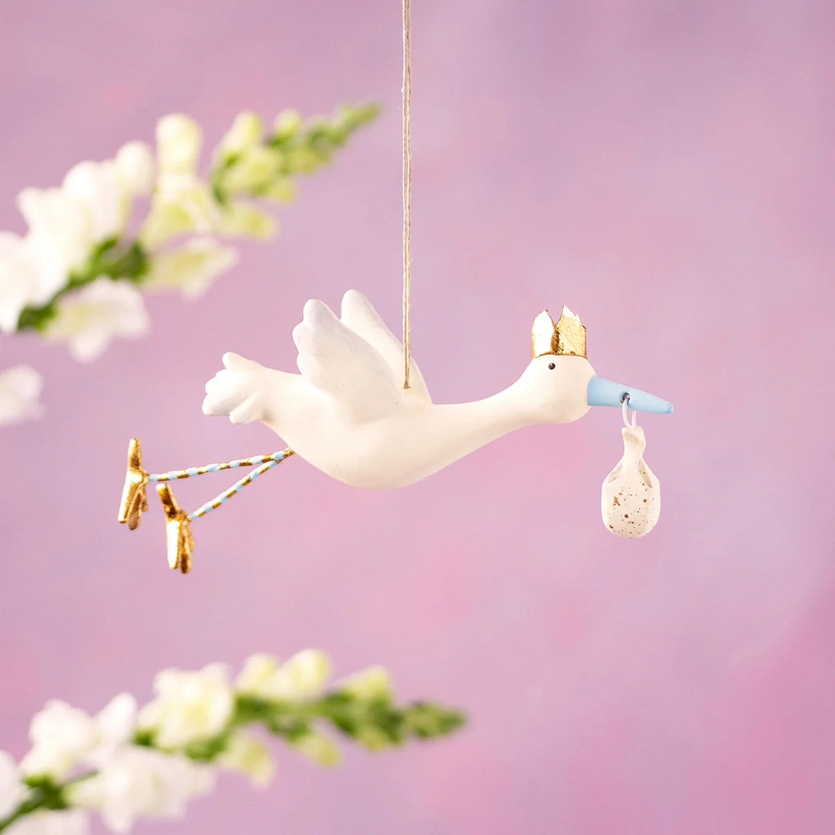 FLYING STORK ORNAMENT