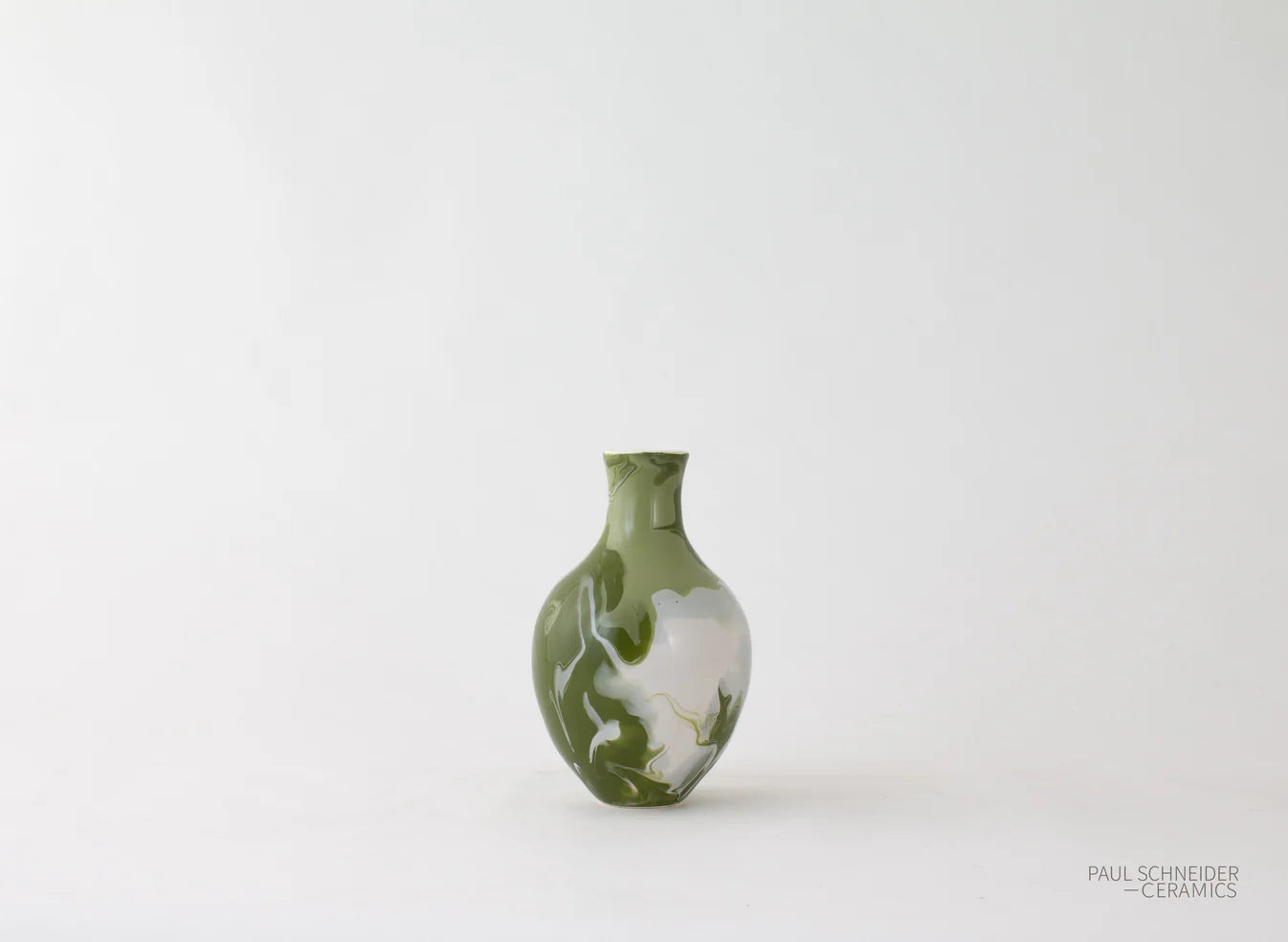 ATHENS MINI GEODE GREEN VASE