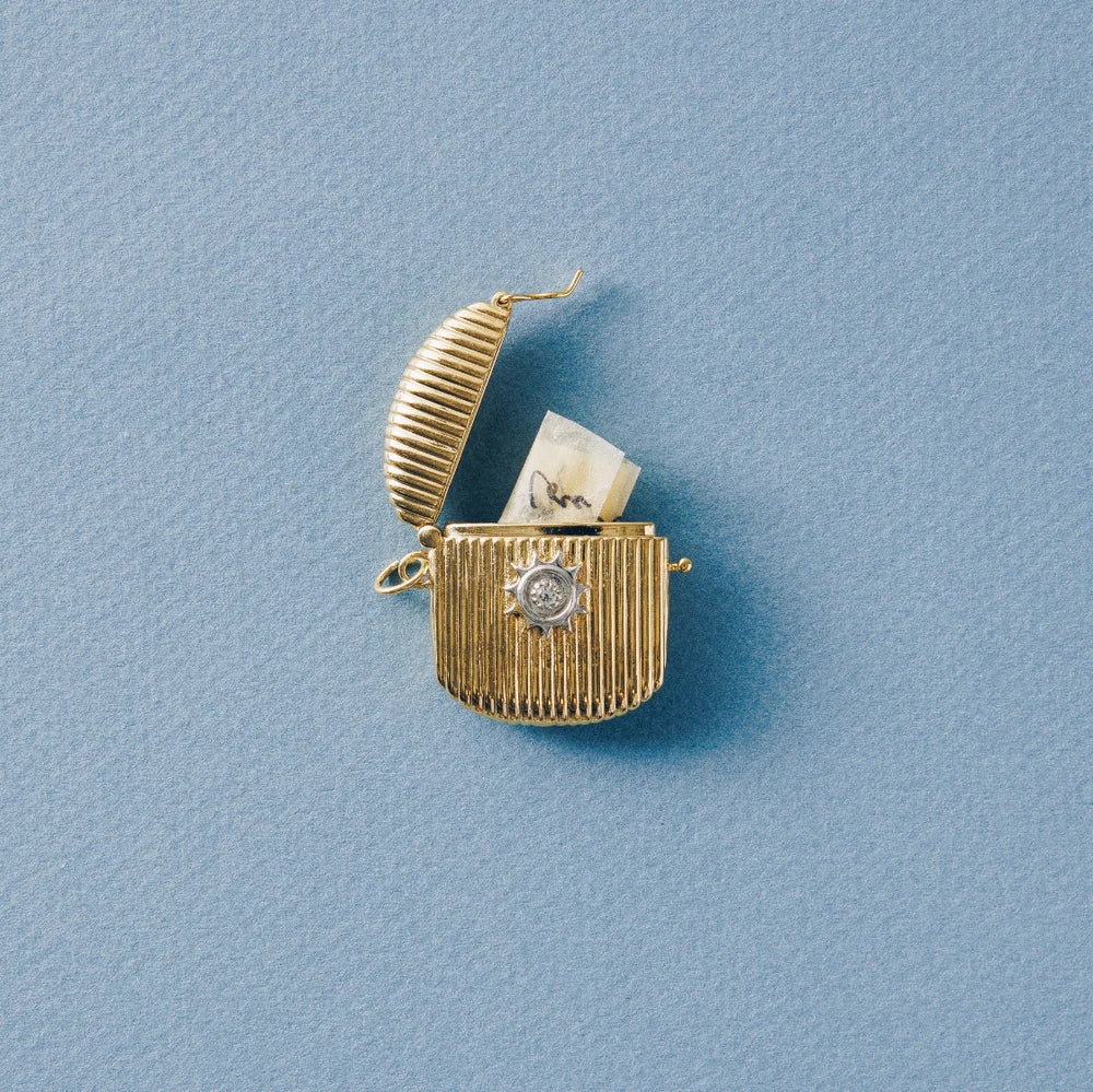 RIBBED VESTA CASE NECKLACE -22"