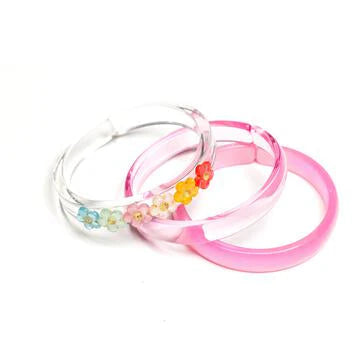 VIBRANT FLOWERS + PINK BANGLES