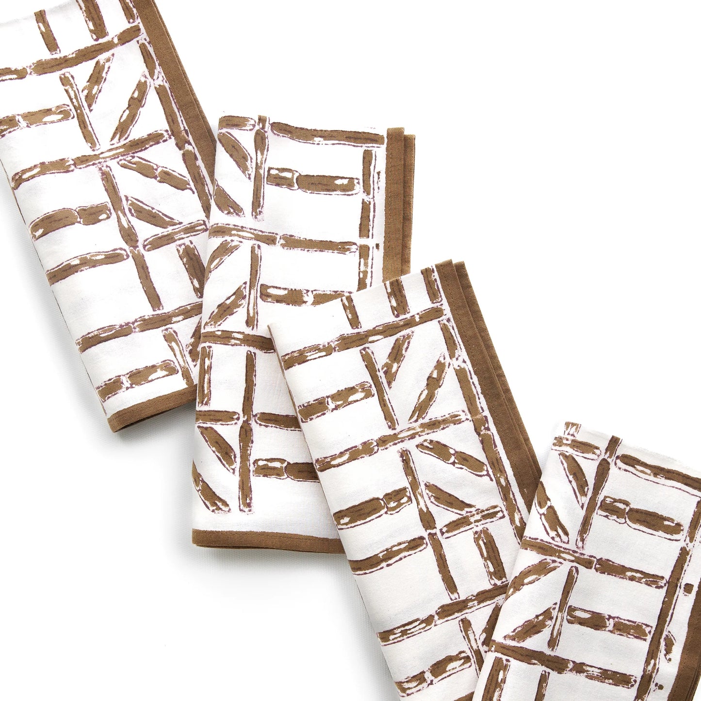 BROWN BAMBOO NAPKINS- SET OF 4