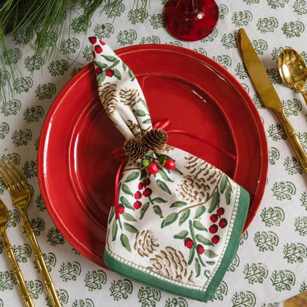 CHRISTMAS GARLAND NAPKINS