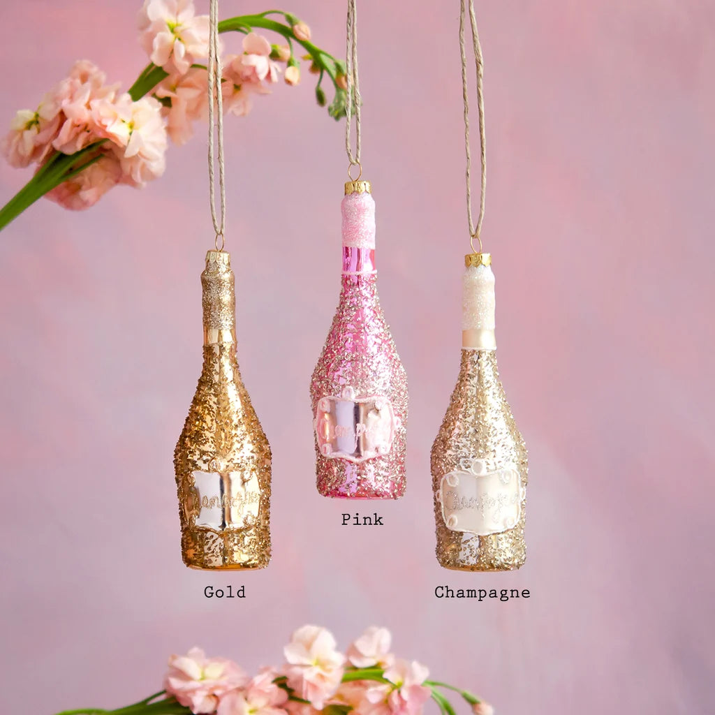 CHAMPAGNE BOTTLE ORNAMENT
