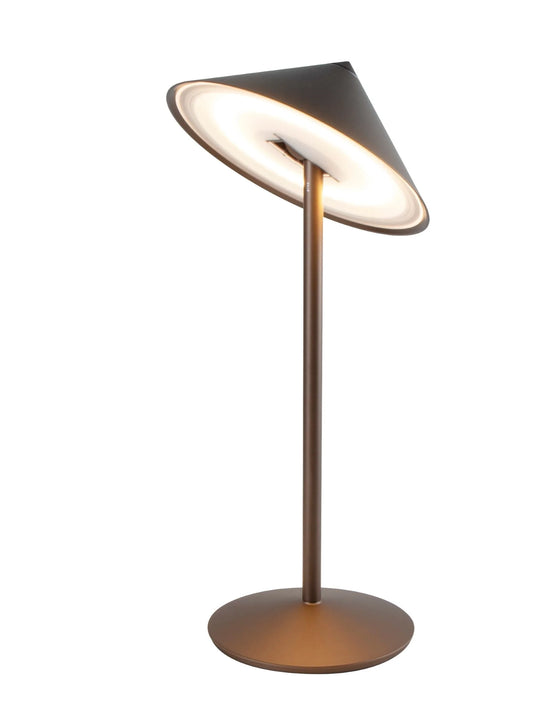 RECHARGEABLE BRONZE PINA L DESK LAMP