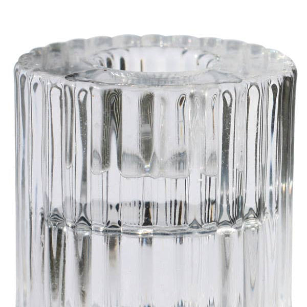RILLO GLASS CANDLE HOLDER
