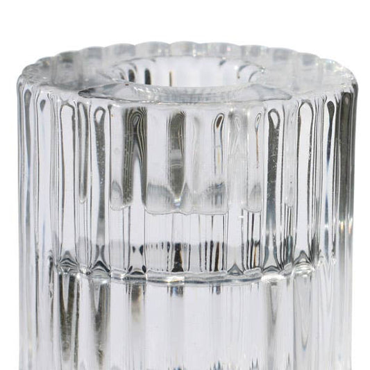 RILLO GLASS CANDLE HOLDER