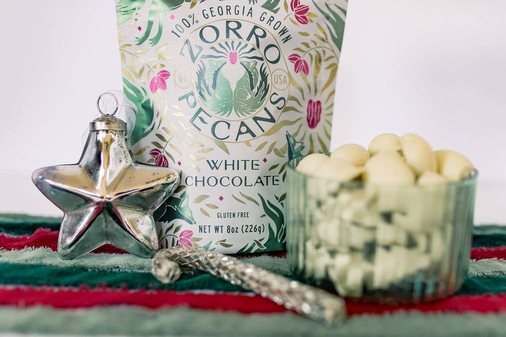 WHITE CHOCOLATE COVERED PECANS