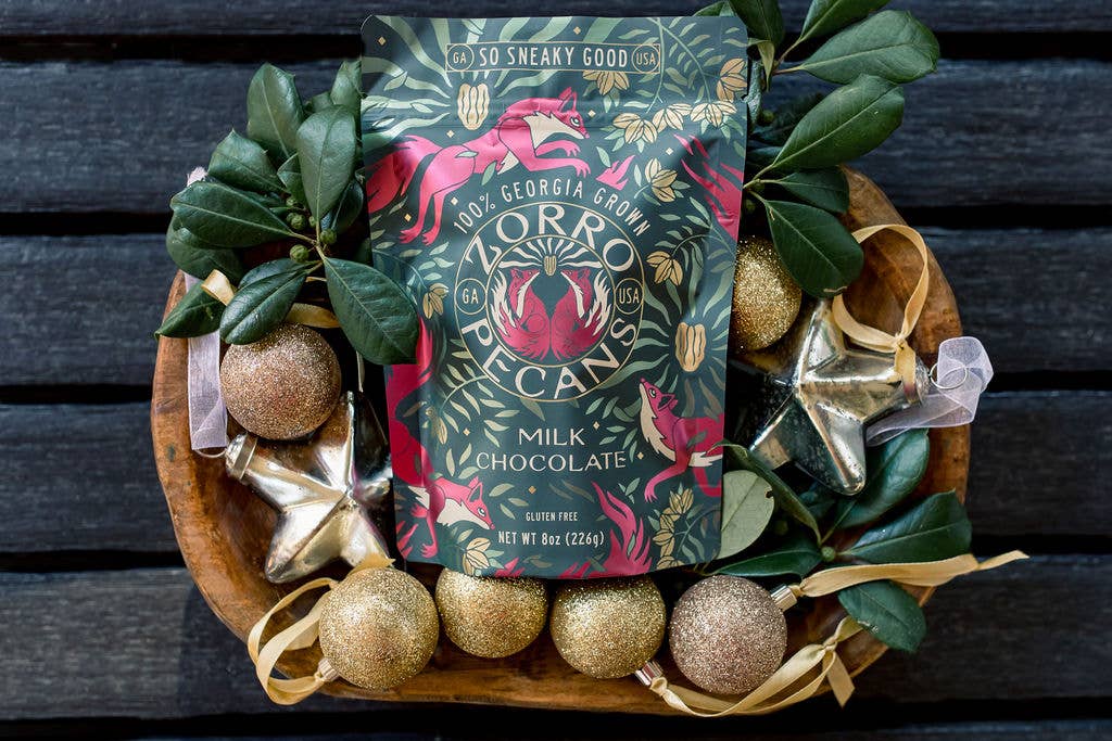 MILK CHOCOLATE COVERED PECANS