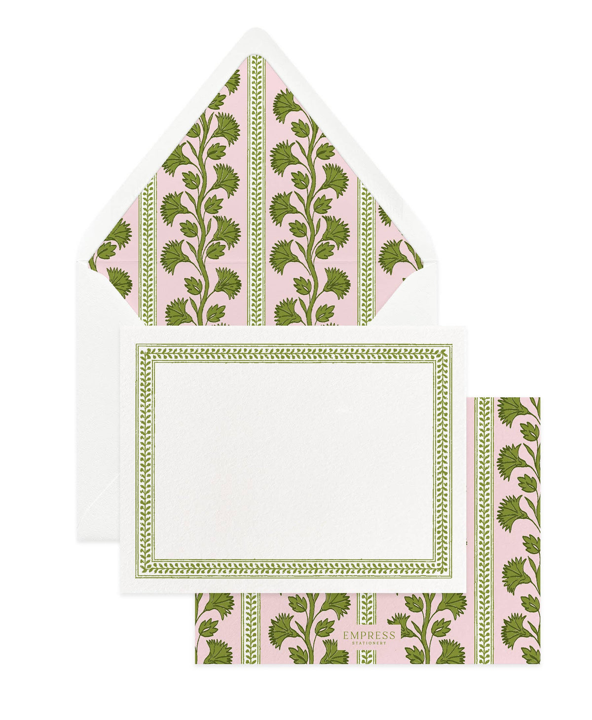 PINK PALMS NOTECARD SET OF 10