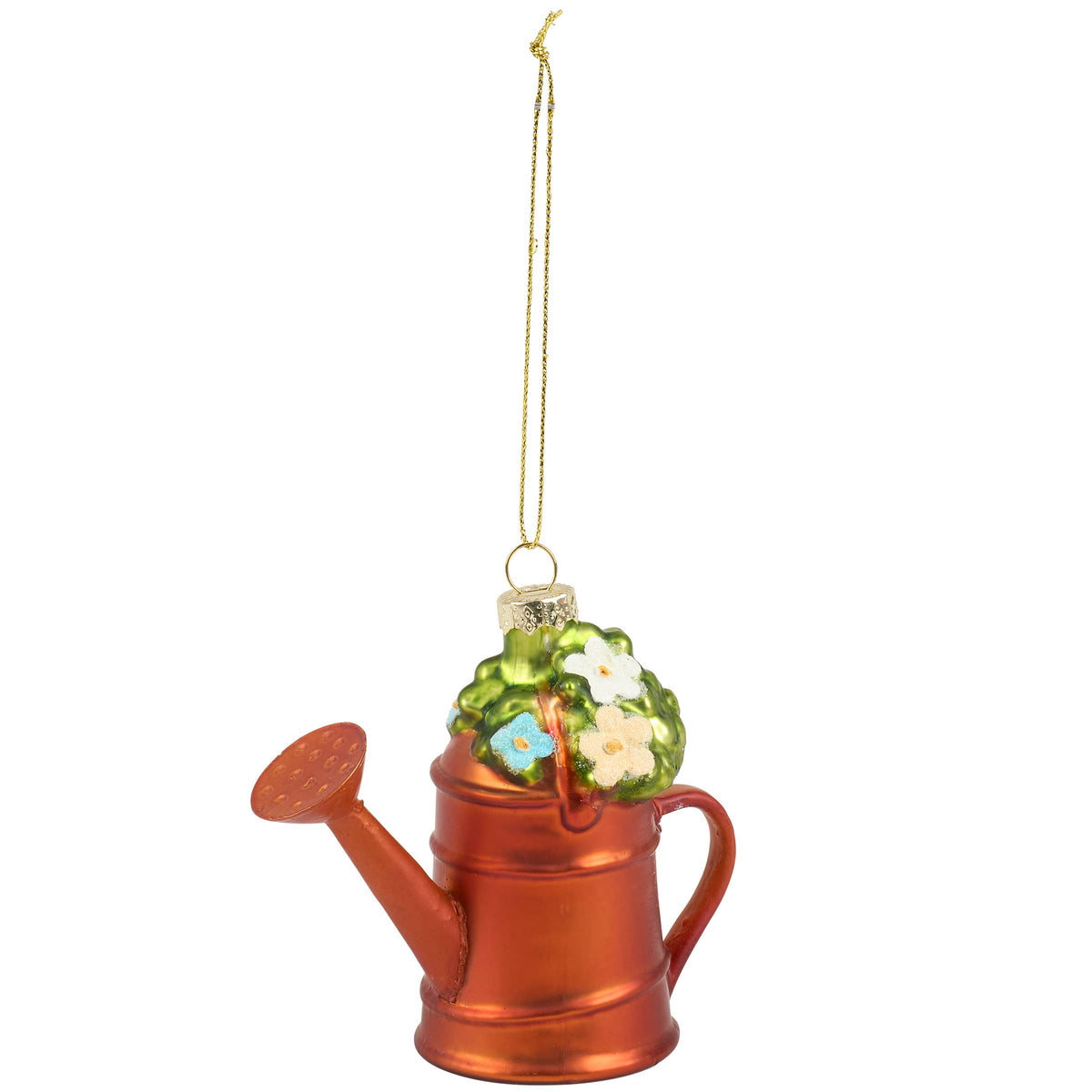 GLASS WATERING CAN ORNAMENT