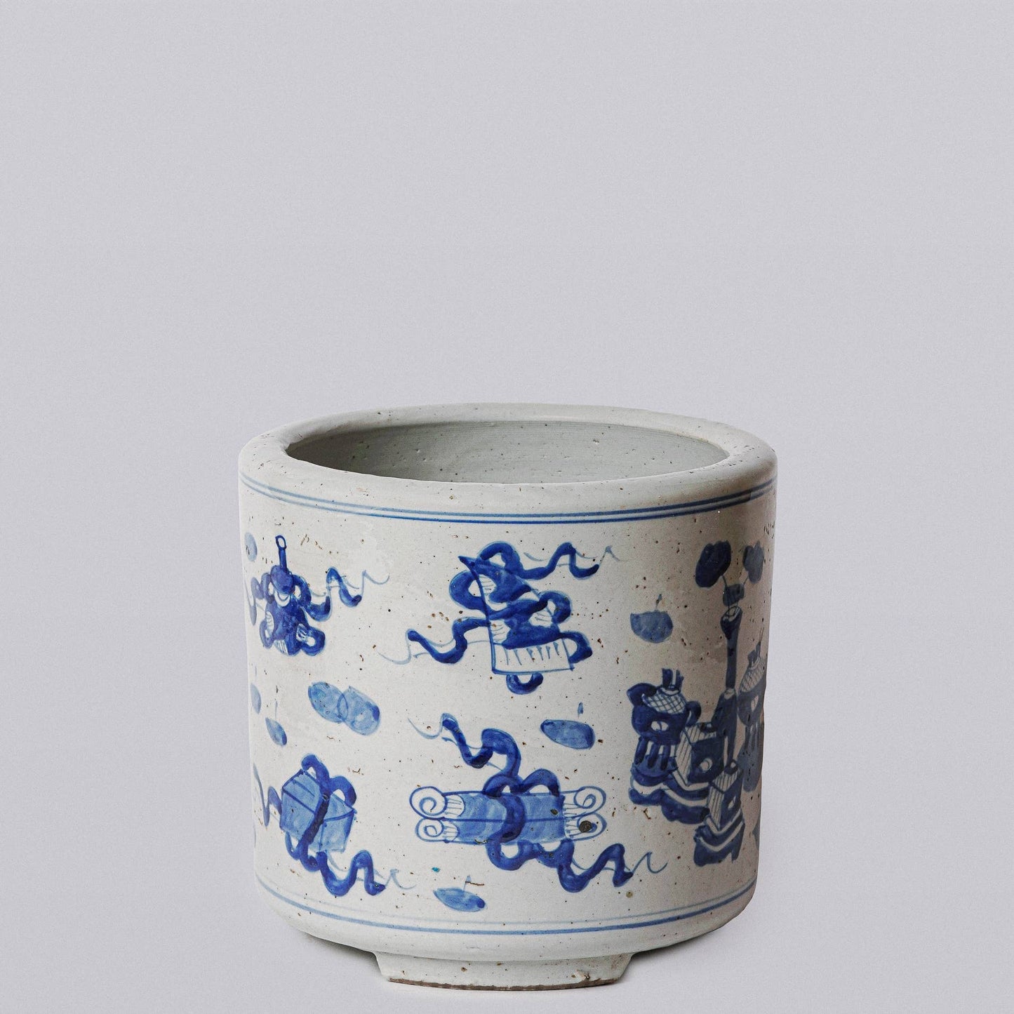TREASURES FOOTED CACHEPOT