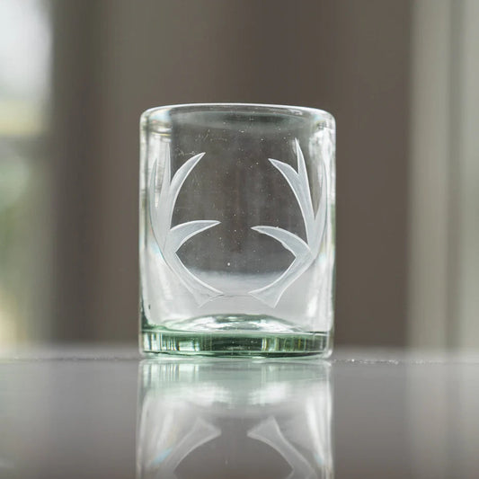 ANTLERS ROCKS GLASS (CLEAR) SET OF 4
