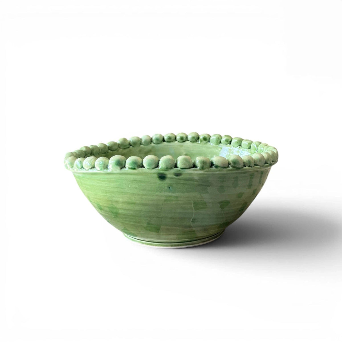 HANDMADE GREEN CERAMIC BOWL