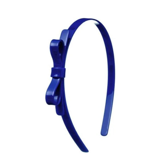 BOW TIE NAVY BLUE HEADBAND