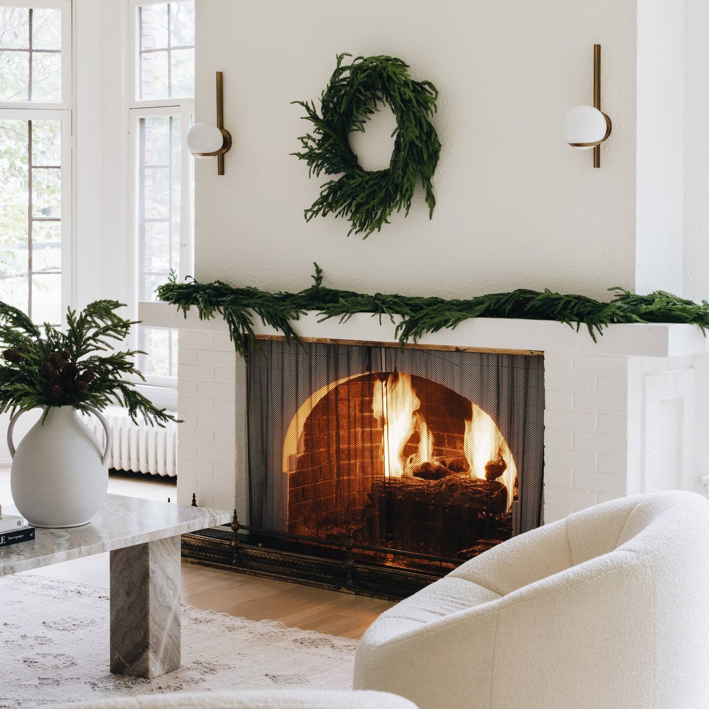 NORFOLK PINE WREATH- 24"