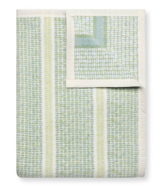 MARKET STRIPE OCEAN FOG BLANKET