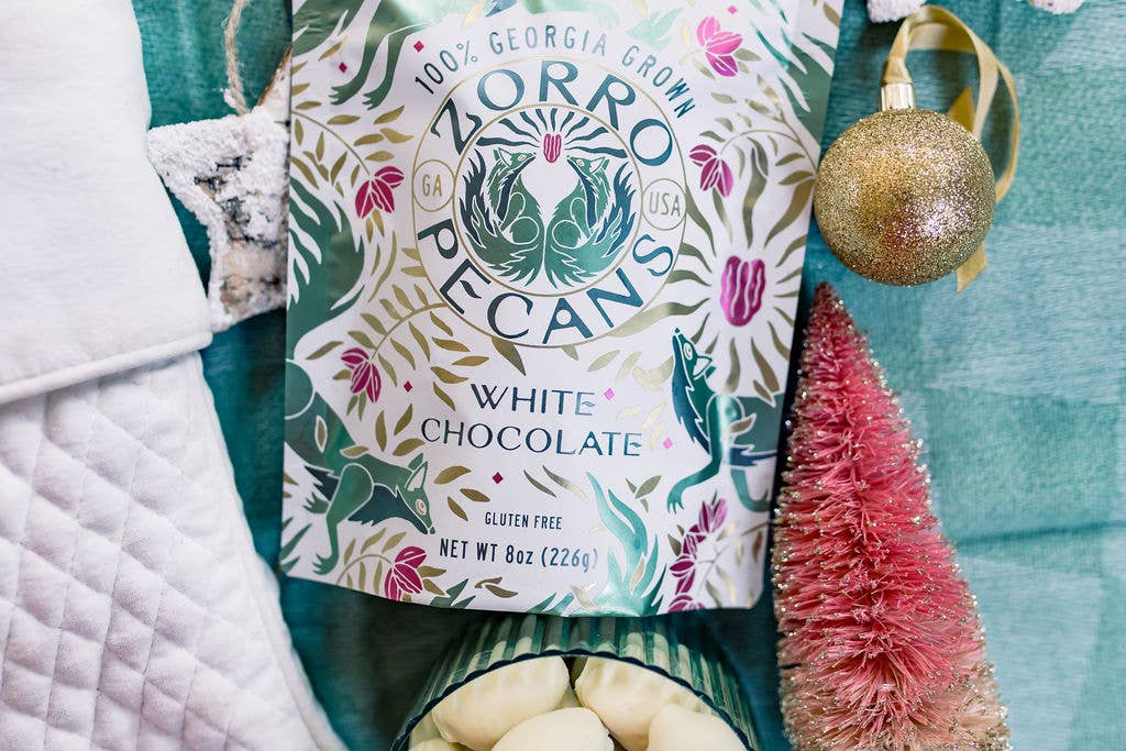WHITE CHOCOLATE COVERED PECANS