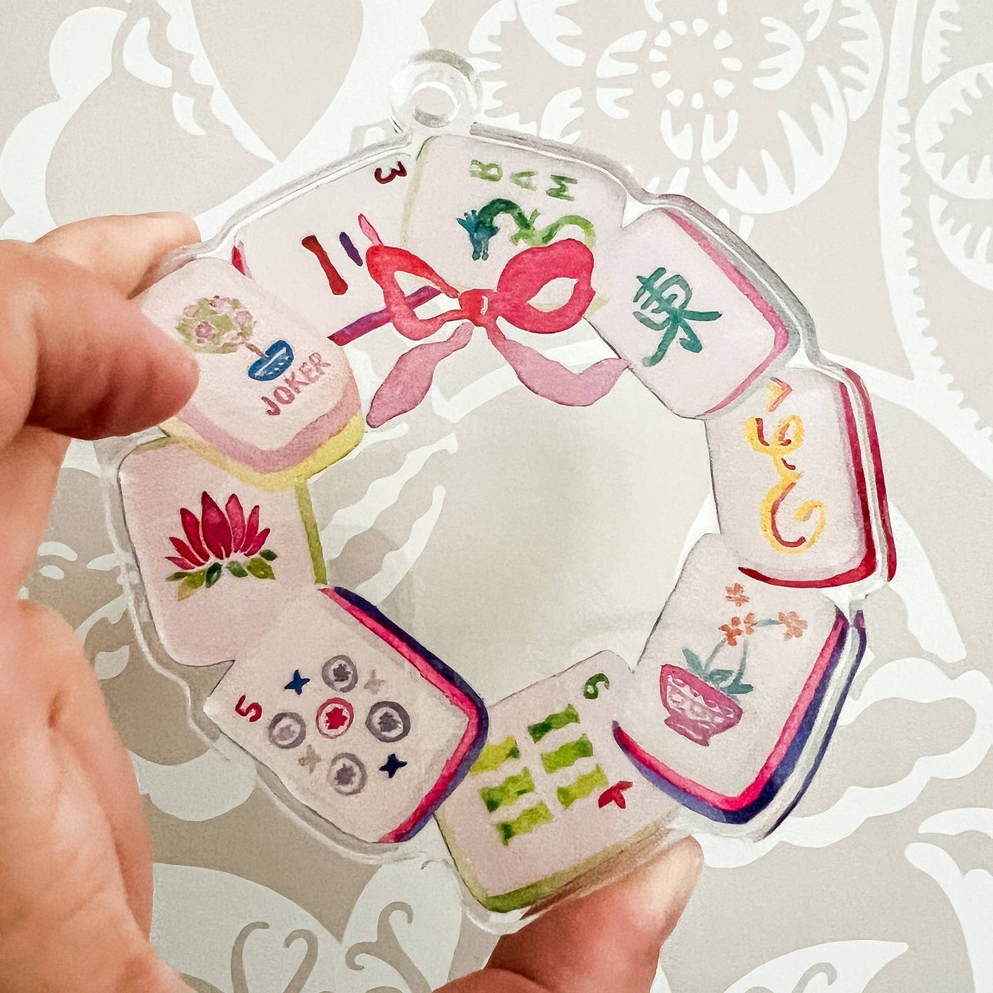 MAHJONG TILE WREATH ORNAMENT