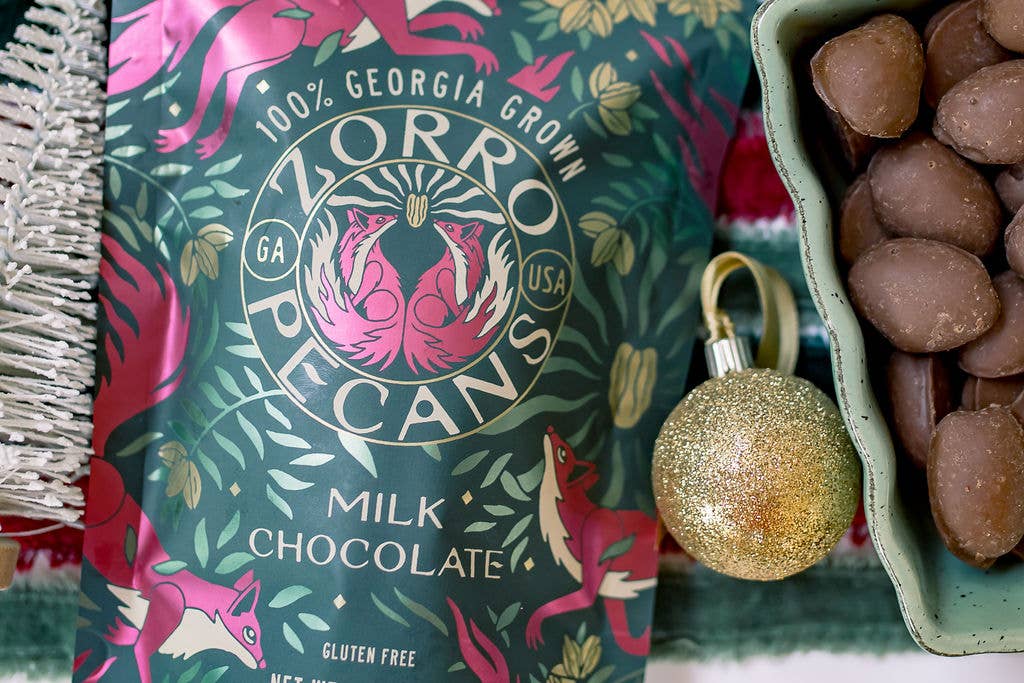 MILK CHOCOLATE COVERED PECANS