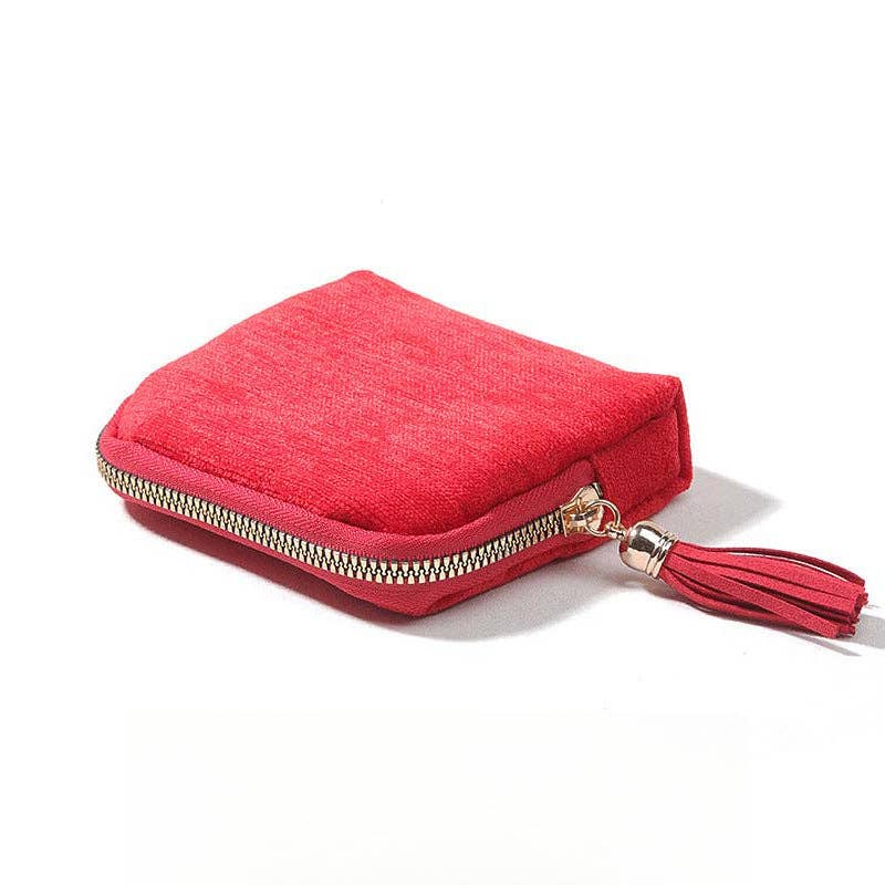 FRINGE ZIPPER JEWELRY ORGANIZER