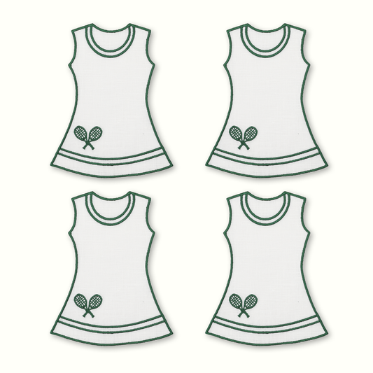 TENNIS DRESS COCKTAIL NAPKINS- SET OF 4