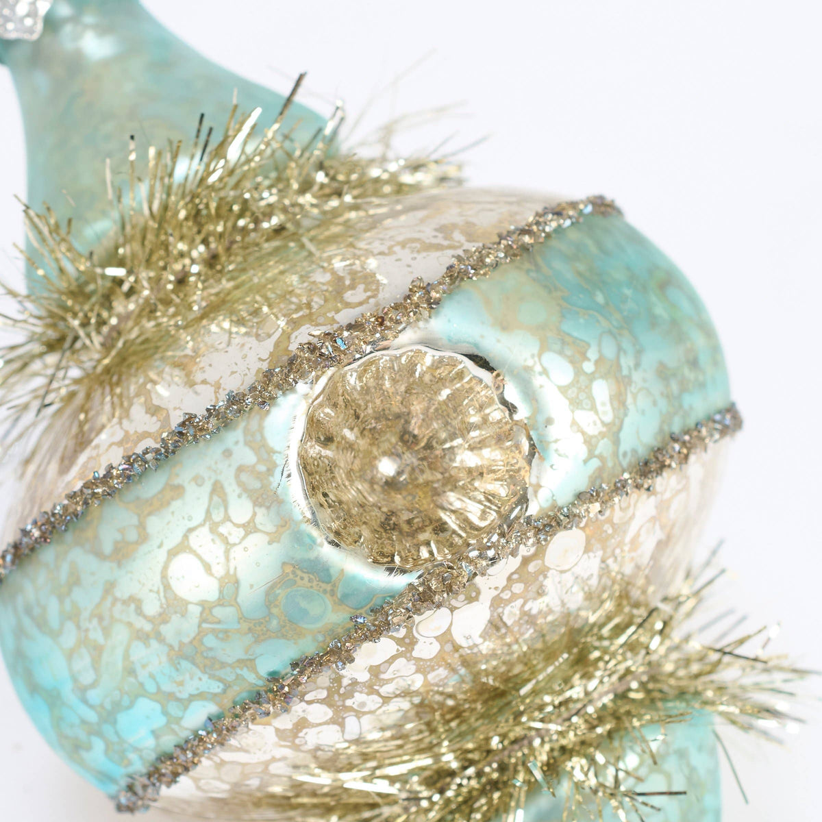 BLUE PENDANT GLASS ORNAMENT