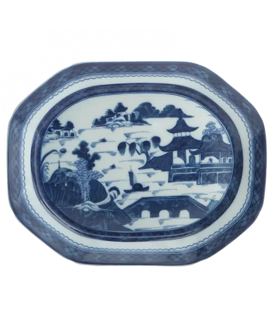 BLUE CANTON SMALL PLATTER