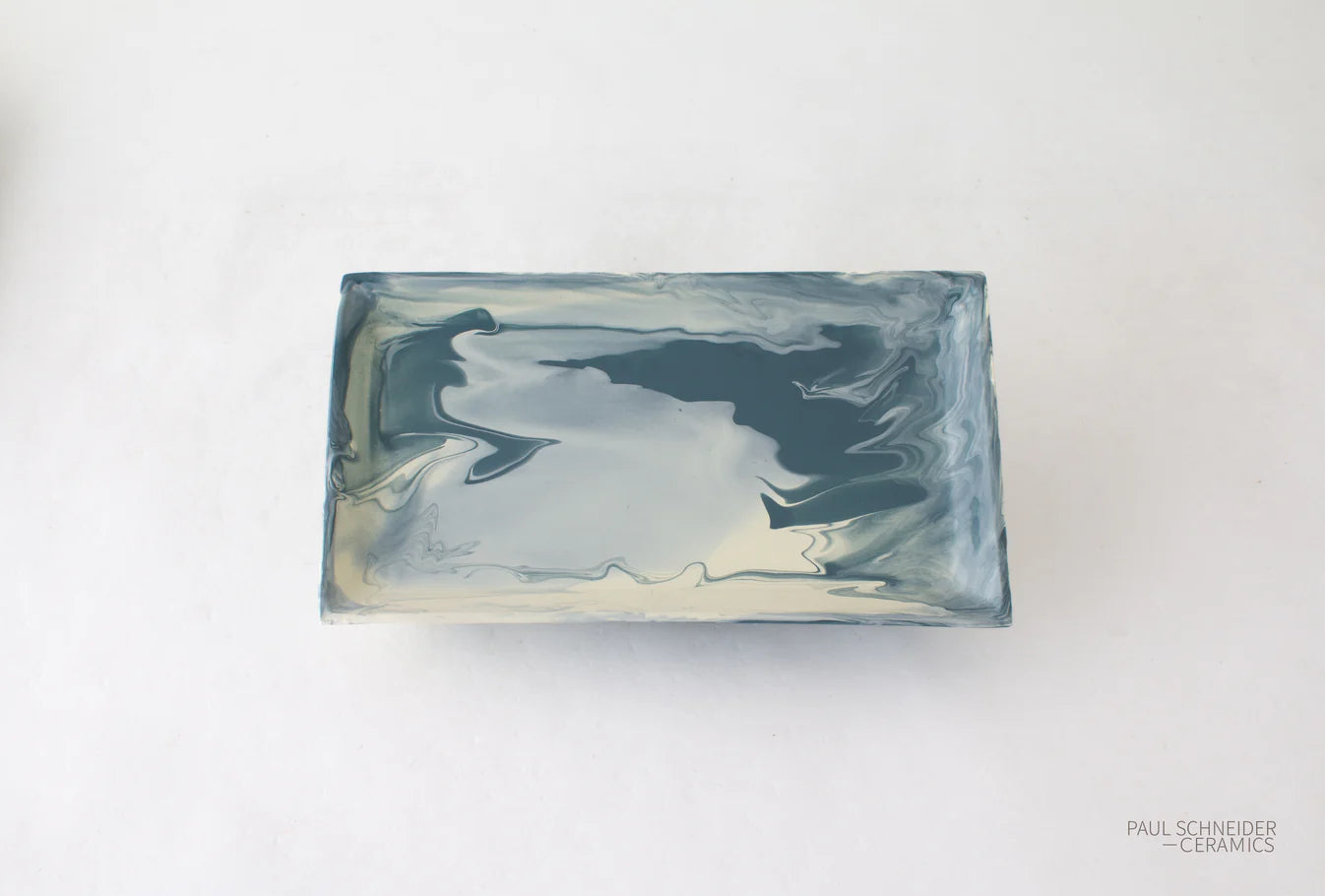 RECTANGLE GEODE BLUE TRAY