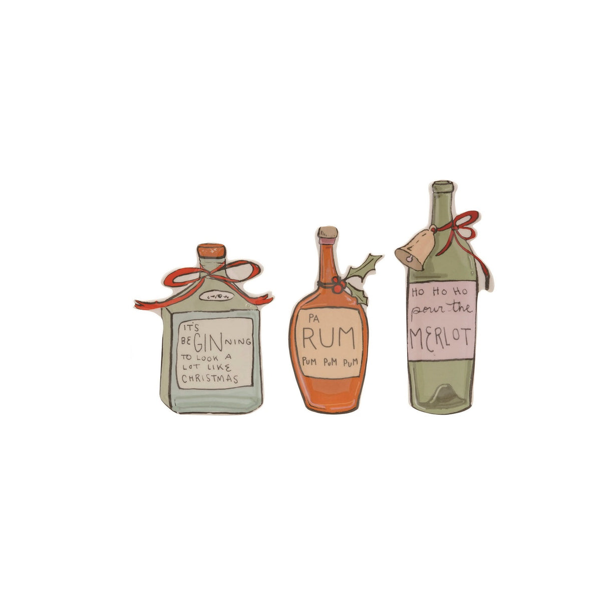 STONEWARE BOTTLE ORNAMENTS